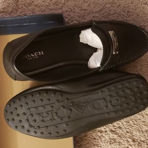 Coach Fredrica Loafers, Black, Size 10